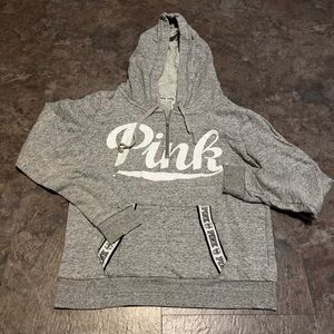 Victoria's Secret 1/4 Zip Grey Hoodie M